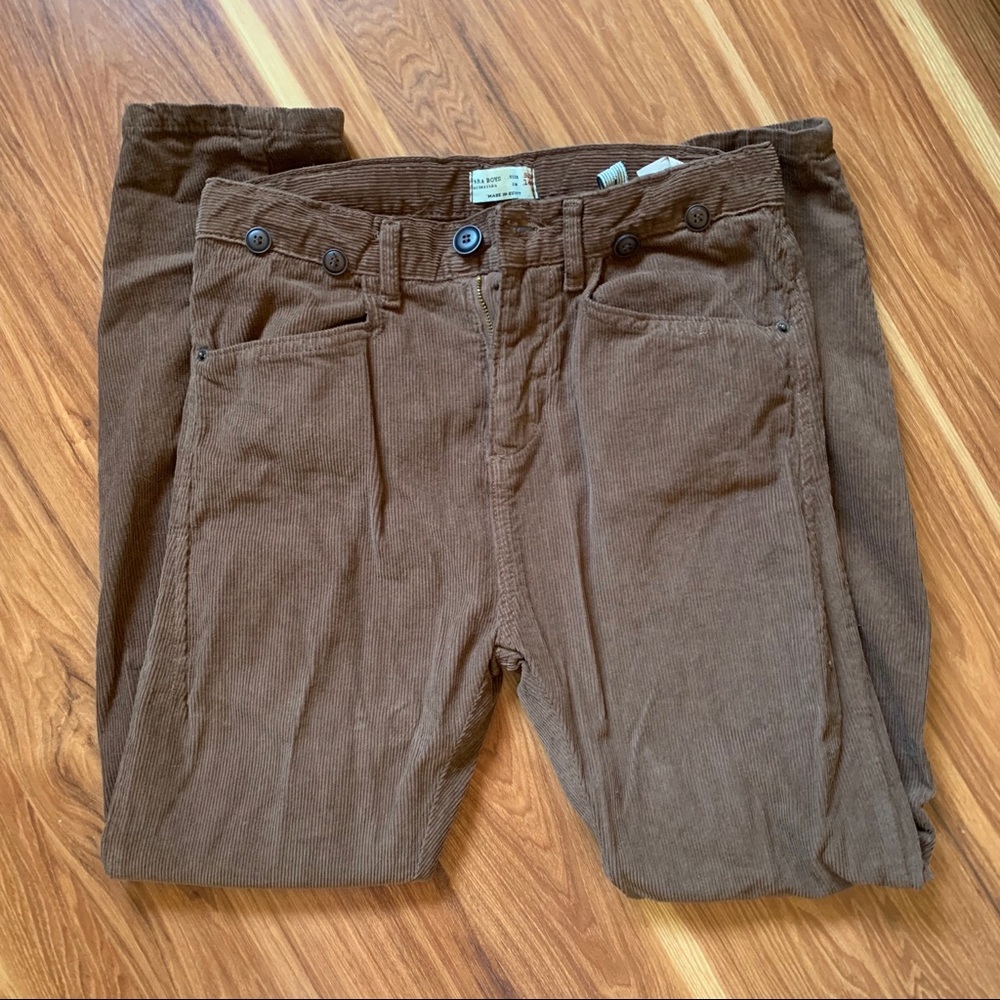 Zara Boys brown  corduroy pants size 9/10